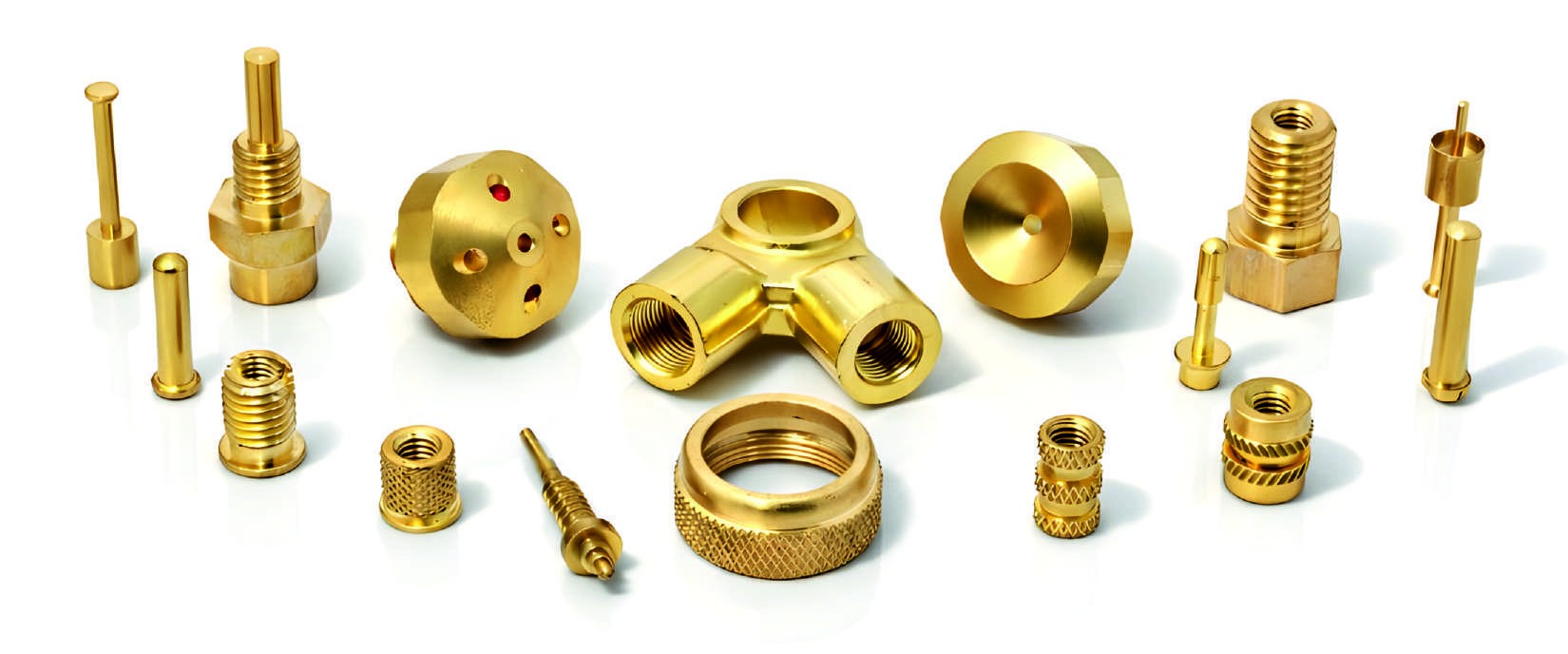 Brass threaded inserts, knurled bushes and standoffs
