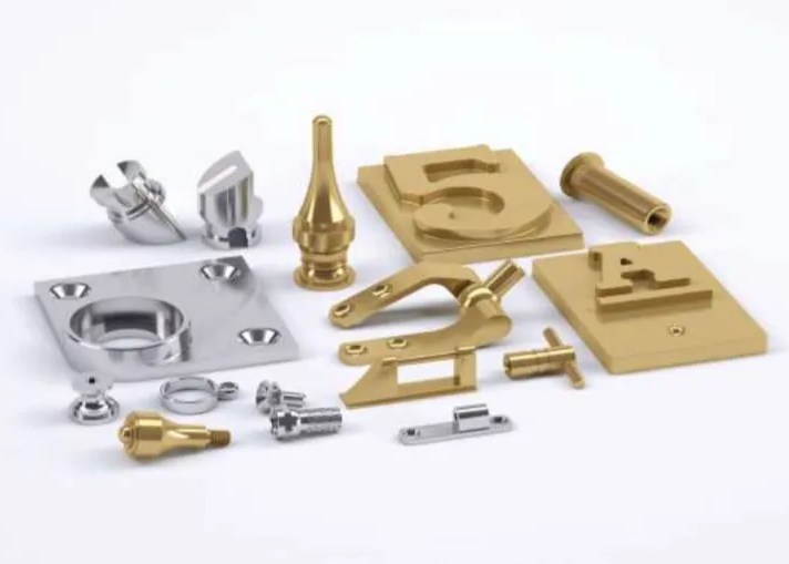Machined components across materials