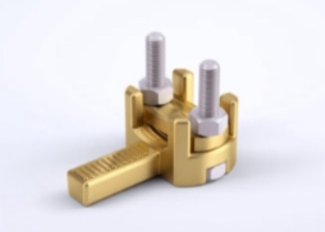Screw-clamp terminal with flat blade tab