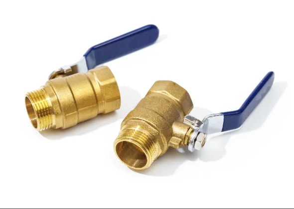 Brass ball valve assemblies