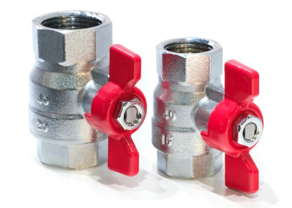 Ball valves with lever handles