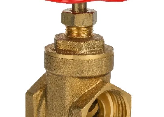 Brass gate valve with wheel